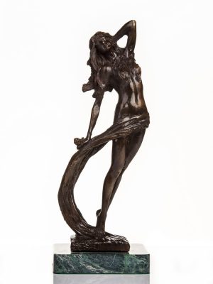 Rzeźba z brązu "Dama z różą " OSW-015